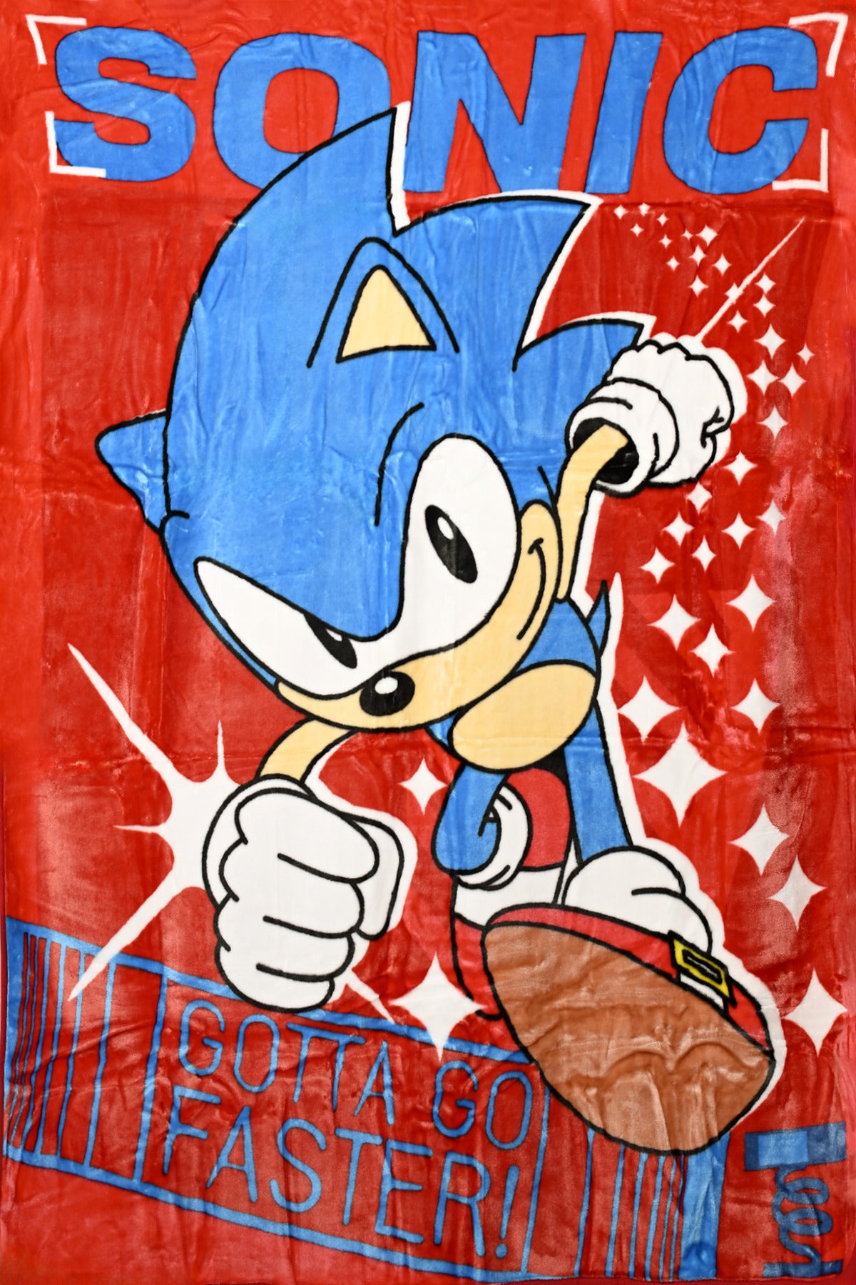 Sonic Raschel Blanket - Ultra-Soft, Lightweight & Durable - Unisex Throw - 100% Polyester - Red