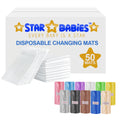 Star Babies - Disposable Changing Mat 50pcs  With Scented Bag 11pcs - White