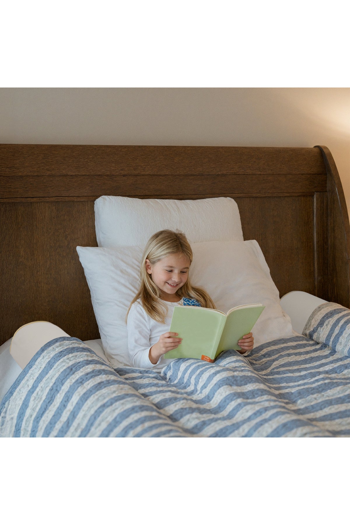 MOON Organic Toddler Half Moon Bed Bumper –  Pack of 1 – White