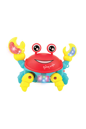 Urban Tots Mini Crawling Crab Baby Musical & Light Toy – Multicolor