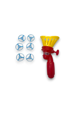 Marvel Flying Saucer Disc Shooter Toy with 5 Launching Discs – Outdoor Action Game for Kids – Easy Pull Trigger Launcher-Multicolor