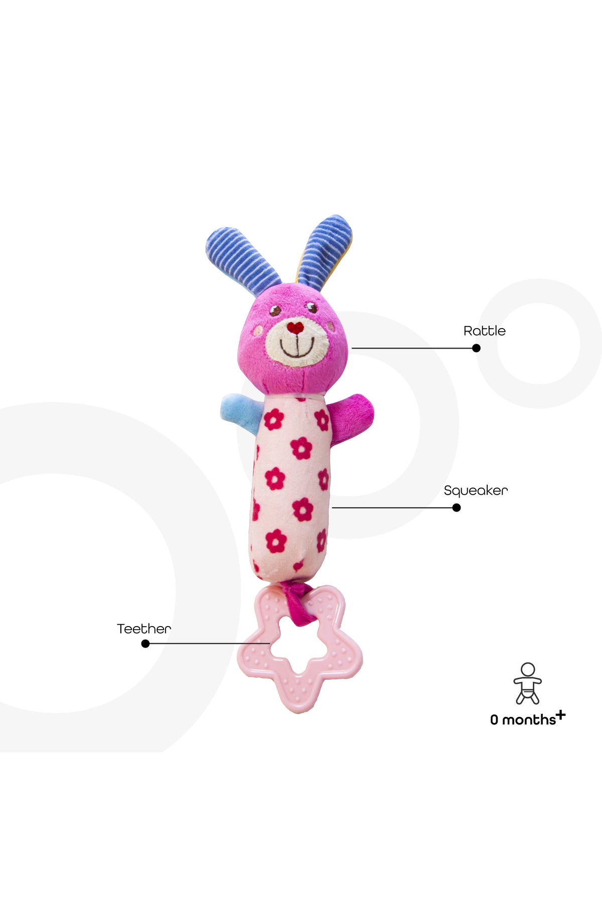MOON Soft Rattle Toy - Bunny