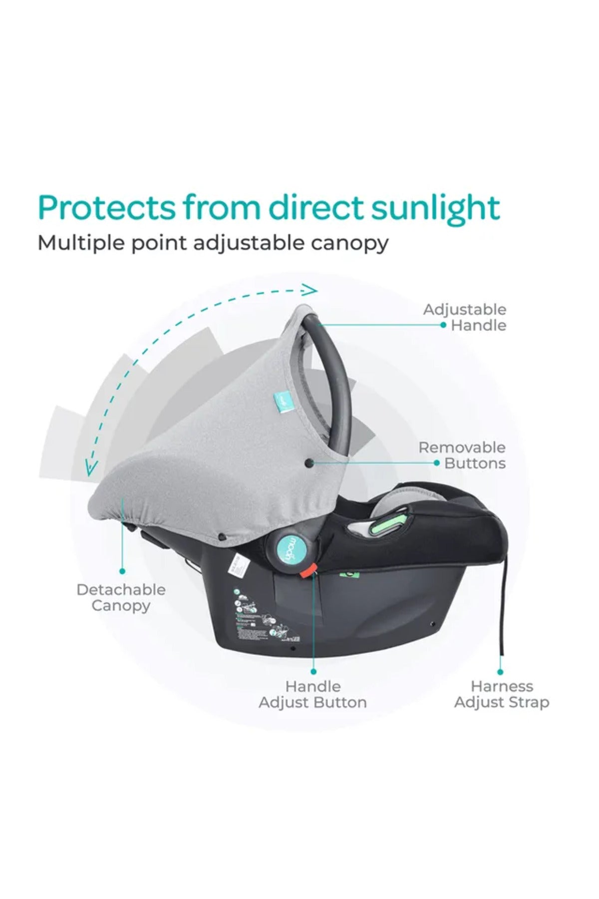 MOON Neubo Baby Carrier/Car Seat - Black