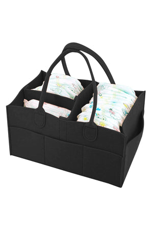 Star Babies Diaper Caddy Organizer - Black