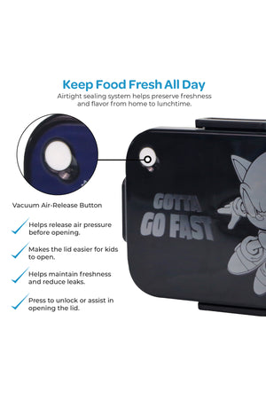 MOON Kids Lunch Box | PP + Stainless Steel Insulated Tiffin Box | Leak-Proof, BPA-Free, Durable School Lunch Box for Boys & Girls | Easy Open Clips | Food Safe Eco-Friendly Kids Meal Box