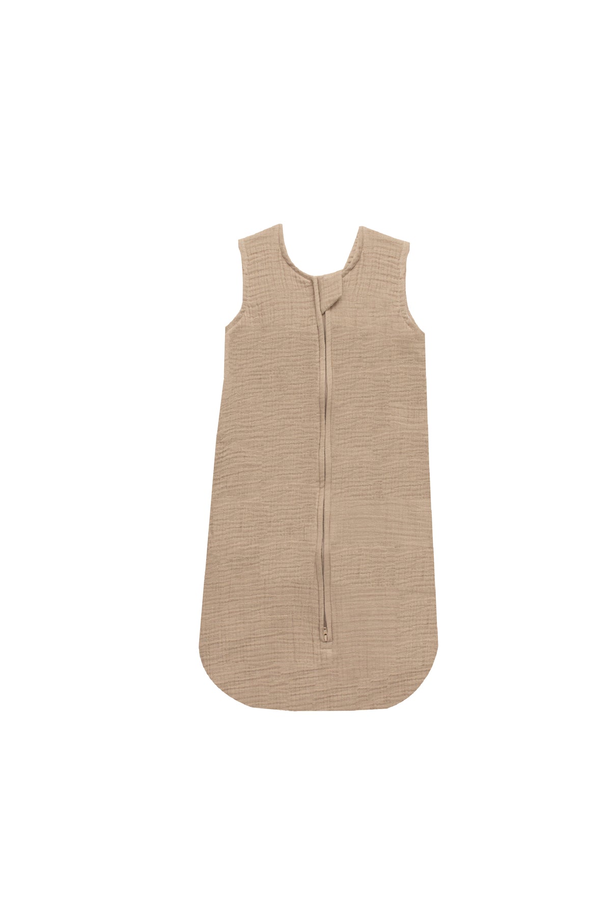 MOON Organic Crinkle Muslin Sleep sack  1 Tog (6-12 Months )-Brown