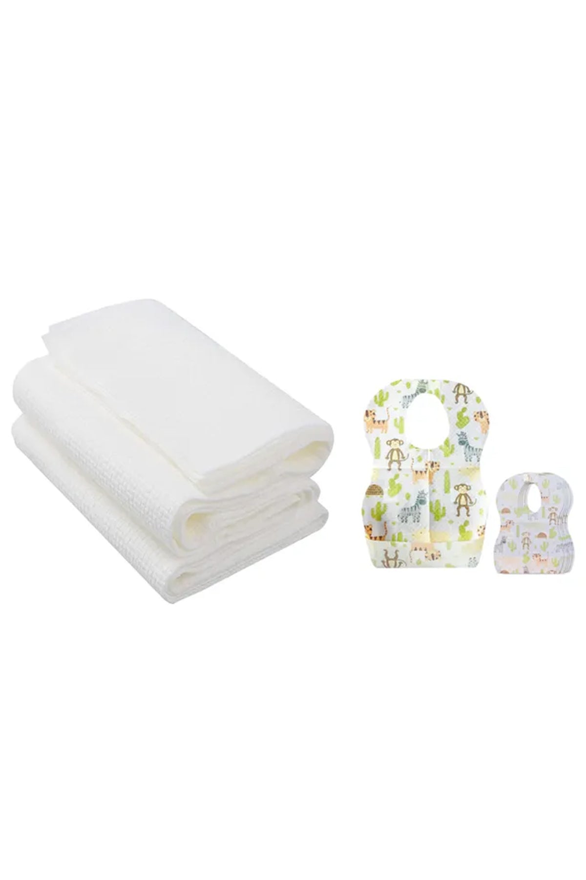 Star Babies - Disposable Bibs 15pcs with Disposable Towel 3pcs - Animal