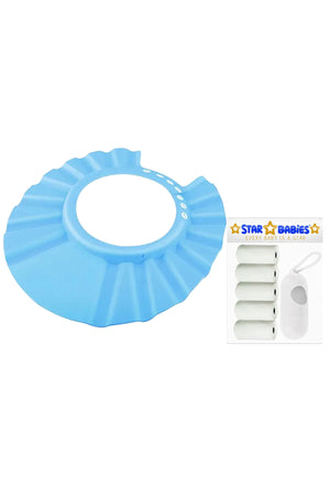 Star Babies Adjustable Shower Cap + Scented Bag + Dispenser - White