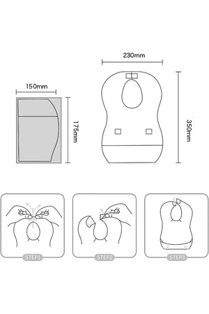Star Babies - Disposable Bibs - Pack Of 50 - Fruits Printed