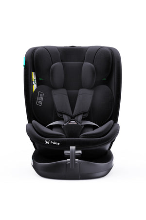 MOON Gyro Pro i-Size 360° Rotating Car Seat w/ ISOFIX for 40-150cm (Group 0+-1-2-3) 0m to 12Yr- ECE R129/E4 – Black