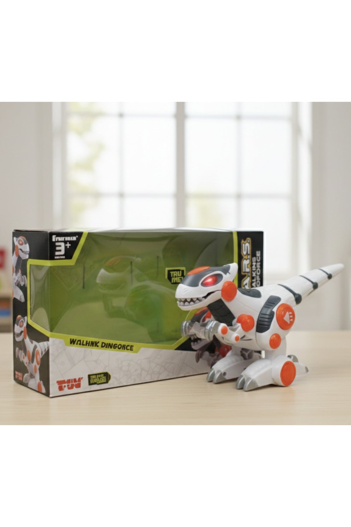 Little Learners Mars Walking DinoForce Dinosaur Toy with Moving Action, Interactive Walking Dino for Kids