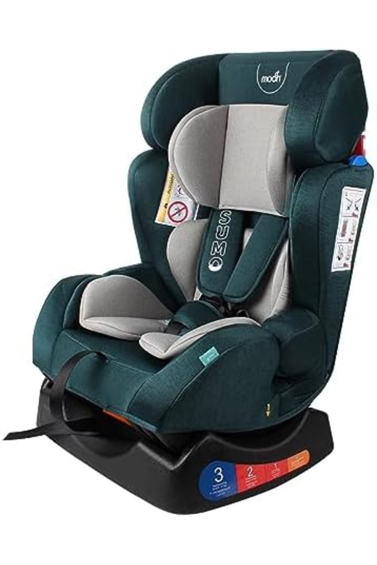 MOON Sumo Baby/Infant Car seat suitable from Birth to 6 Years-(Group (0,1,2) (0-25 Kg),Green