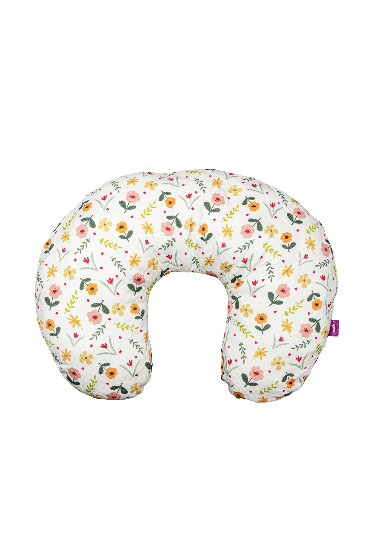 MOON Portable Nursing Breast Feeding Baby Support Pillow Cushion  With Washable Zippered Cover-Flowers