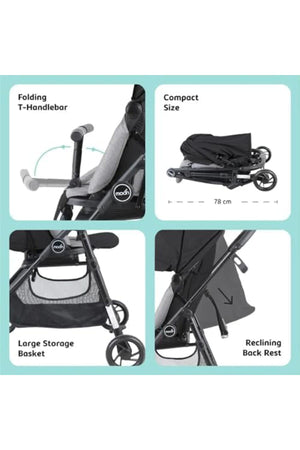 MOON Revo 360 stroller,Black