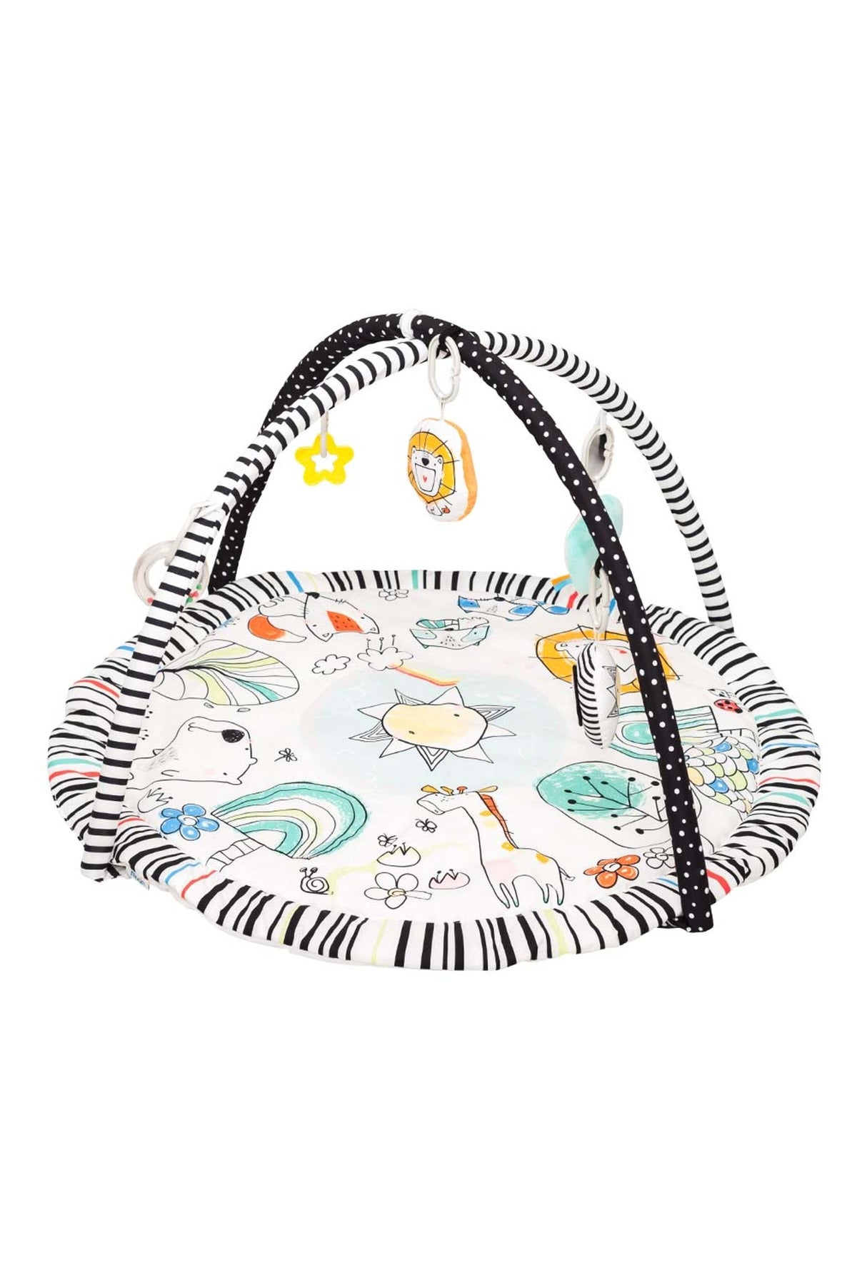 MOON Jungle friends mat with single arch, Om+, Baby playmat & Activity Gym