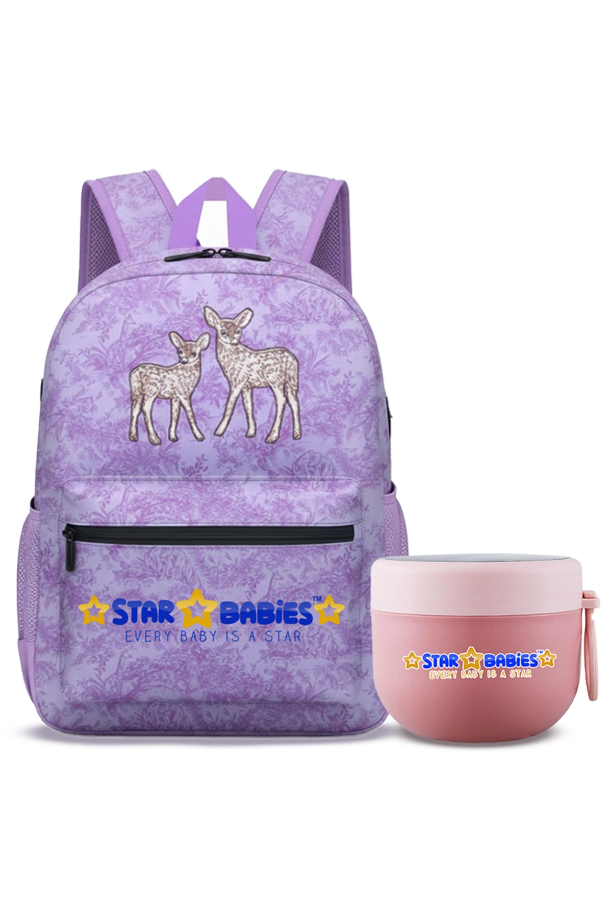 Star Babies - Backpack with mini food jar combo