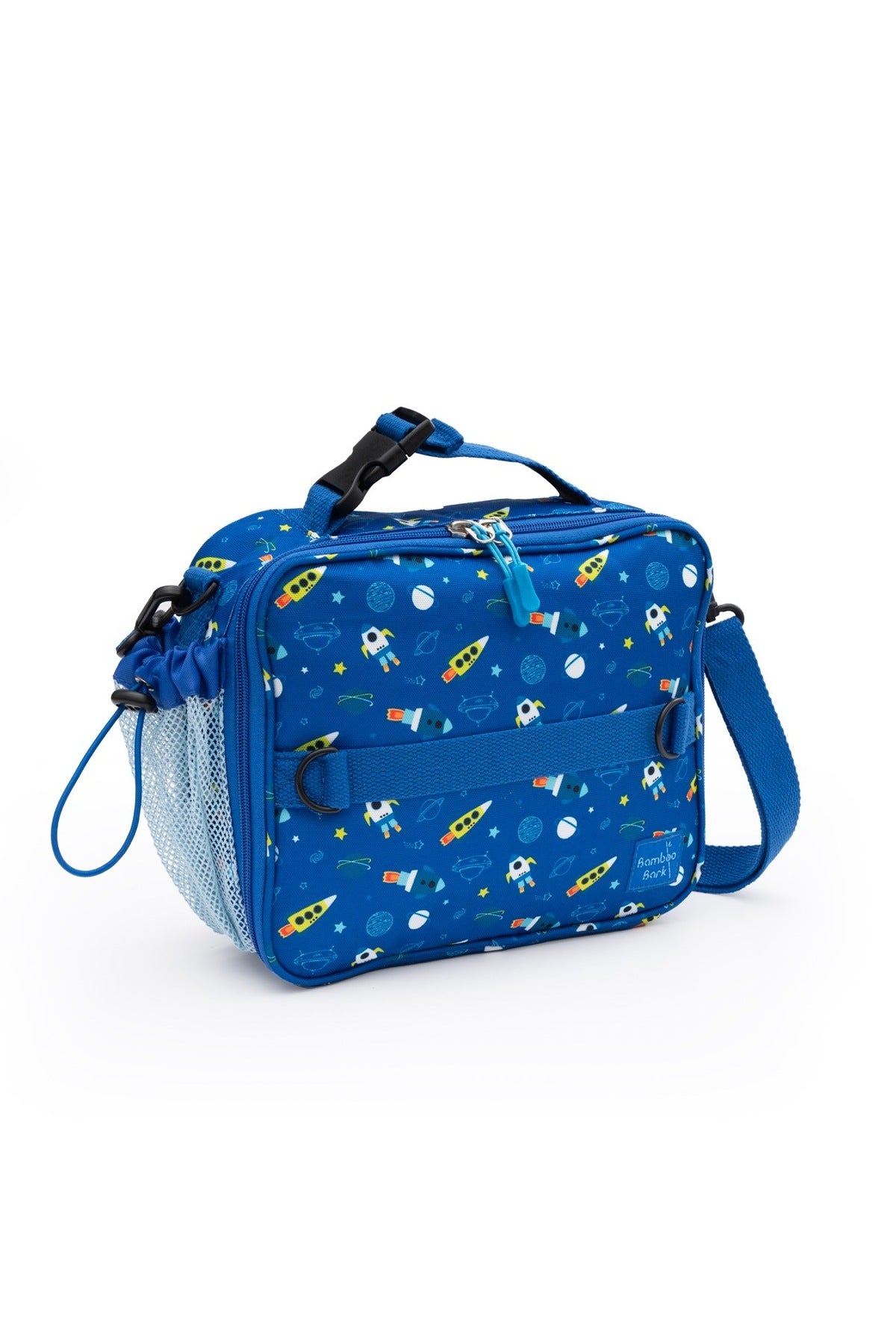 Bamboo Bark kids childrens insulated lunch bag for school, picnic, nursery, toddler, 3 ways to hold