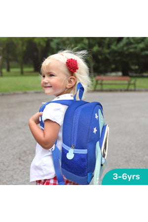 MOON Kids Backpack  – Comfy 3D Design,Padded Straps, Waterproof-Perfect for Preschool, Nursery, Snacks & Lunchbox-Astronaut