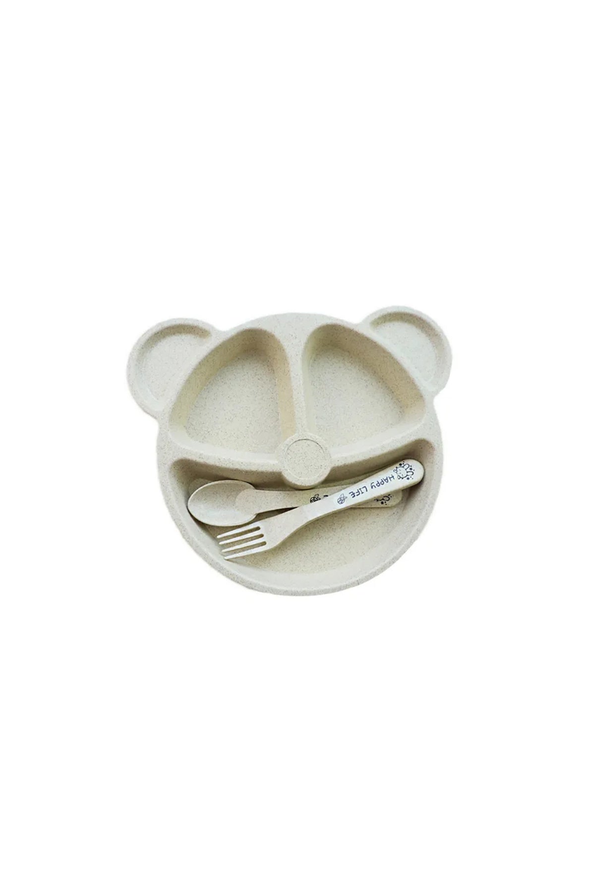 Star Babies - Baby Plate w/ Disposable Towel 3pcs - Cream