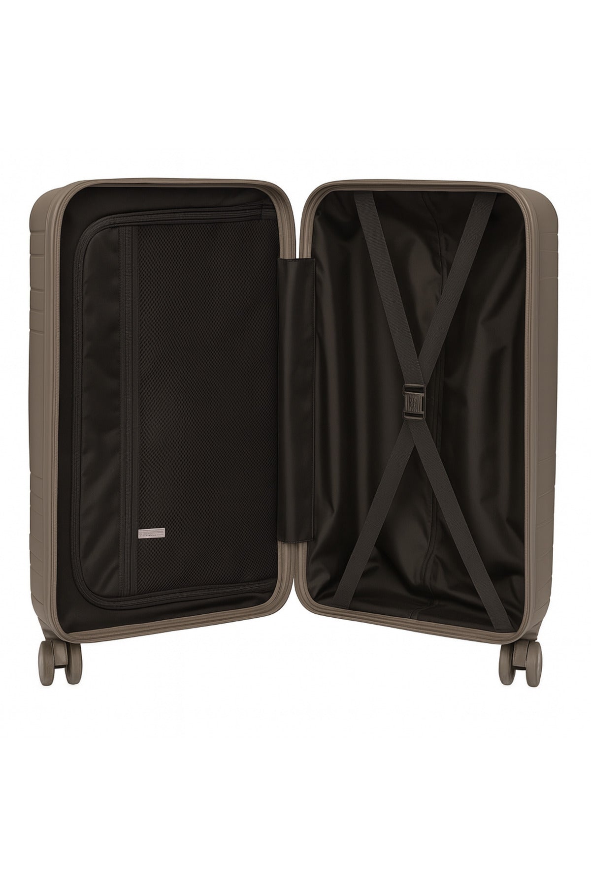 W.O.K 3-Piece Hard Shell Luggage Set – 20", 24", 28" Spinner Trolleys With Number Lock – Coffee