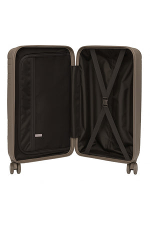 W.O.K 3-Piece Hard Shell Luggage Set – 20", 24", 28" Spinner Trolleys With Number Lock – Coffee