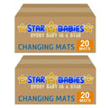 Star Babies - Disposable Changing mats (45x60cm) Large, Pack of 125 - Pink
