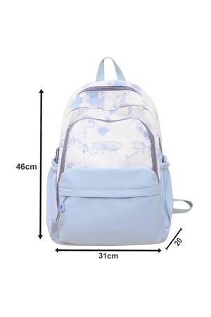 Star Babies - Solid Printed Backpack - Blue - 16-Inch/41cm