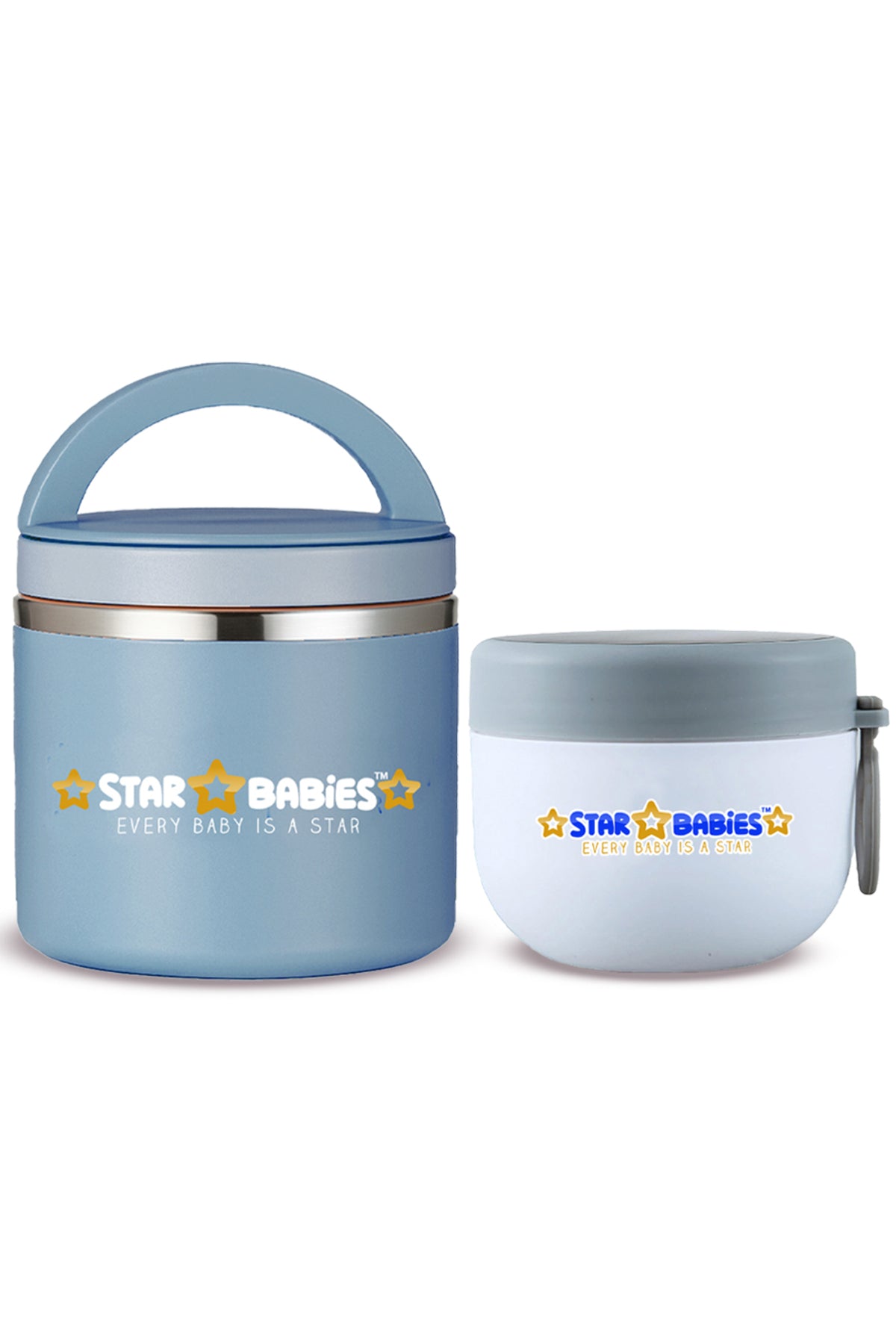 Star Babies - Stainless steel Food jar set of 2 combo for food / soup / salad .
