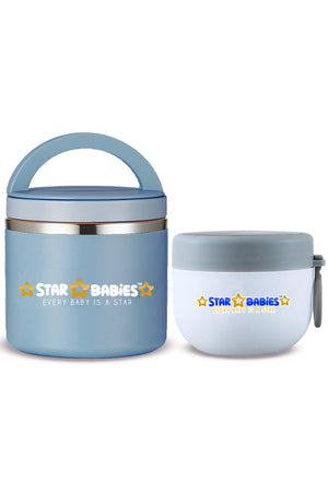 Star Babies - Stainless steel Food jar set of 2 combo for food / soup / salad .