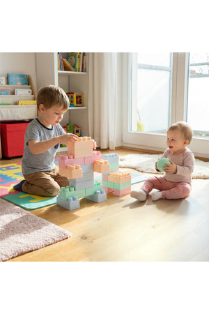 MOON Playpool Building Blocks | PP Block Play Set | Multicolour | 18 Months+