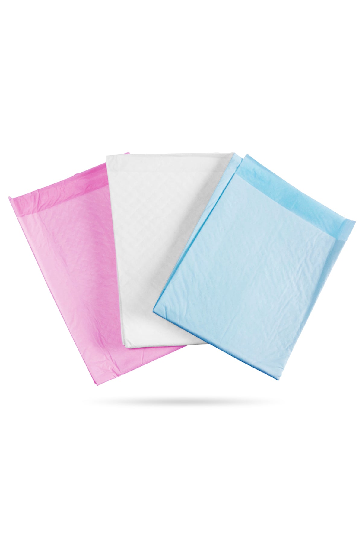 Star Babies Disposable Changing mats (45x60cm) Large, Blue/White/Pink 200pcs - Assorted