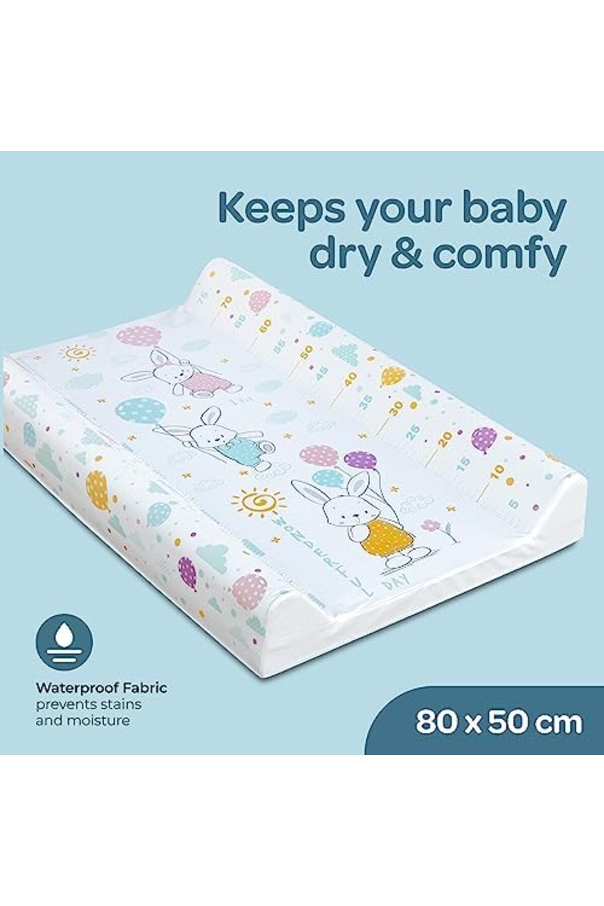 MOON Changing Mat-80 x 50 x 10cm, Flying Rabbits
