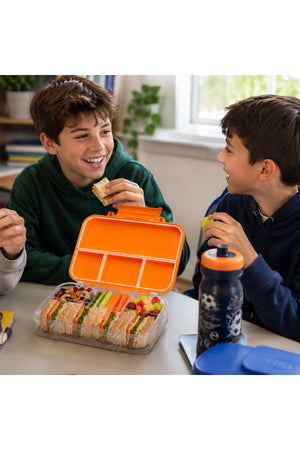 Cocobee Tritan Bento Lunch Box – 4 Compartments, Leakproof, Bpa-Free, 585Ml (3 Years+) – Orange