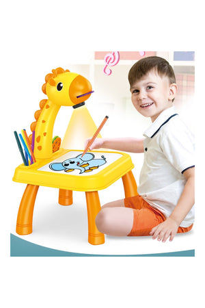 Kikibebe Projection Painting Machine With Music – Yellow