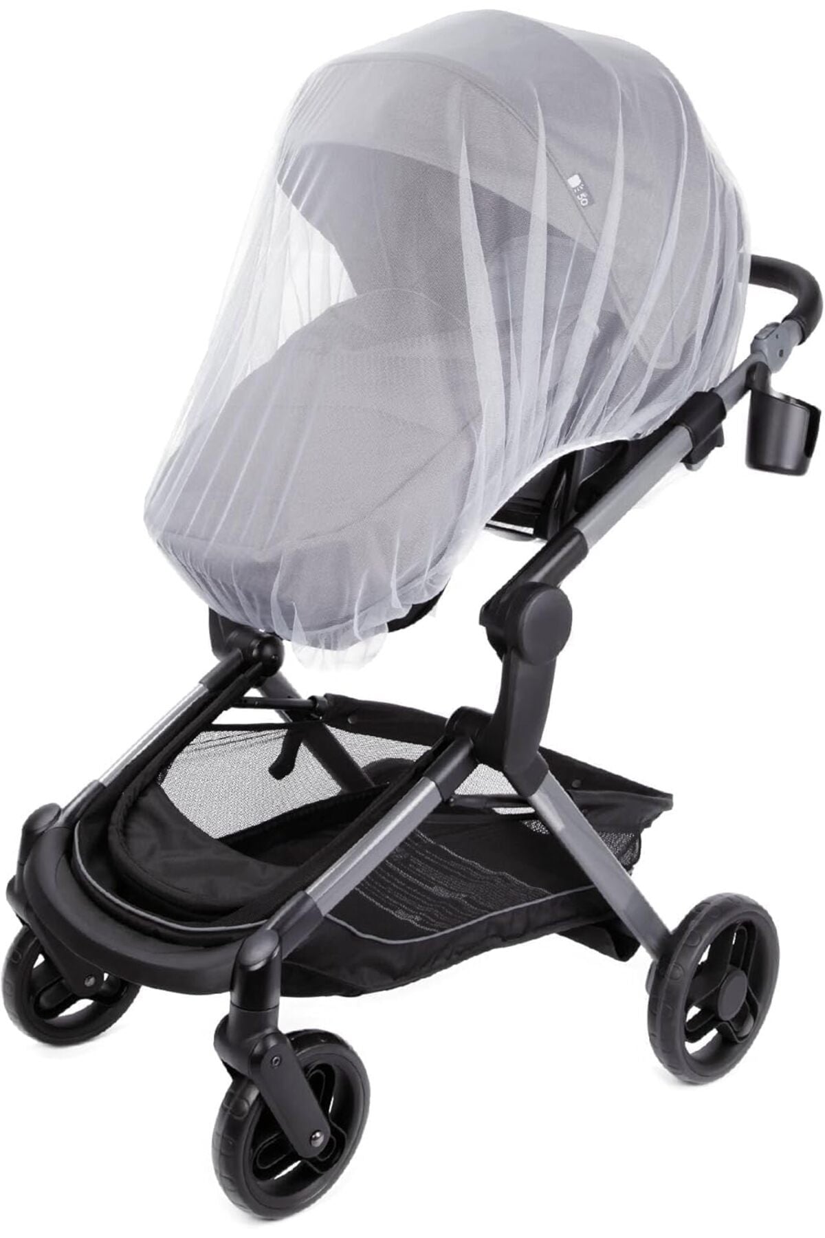 MOON Universal Stroller Mosquito Net, Breathable Mesh Net- for Stroller-White