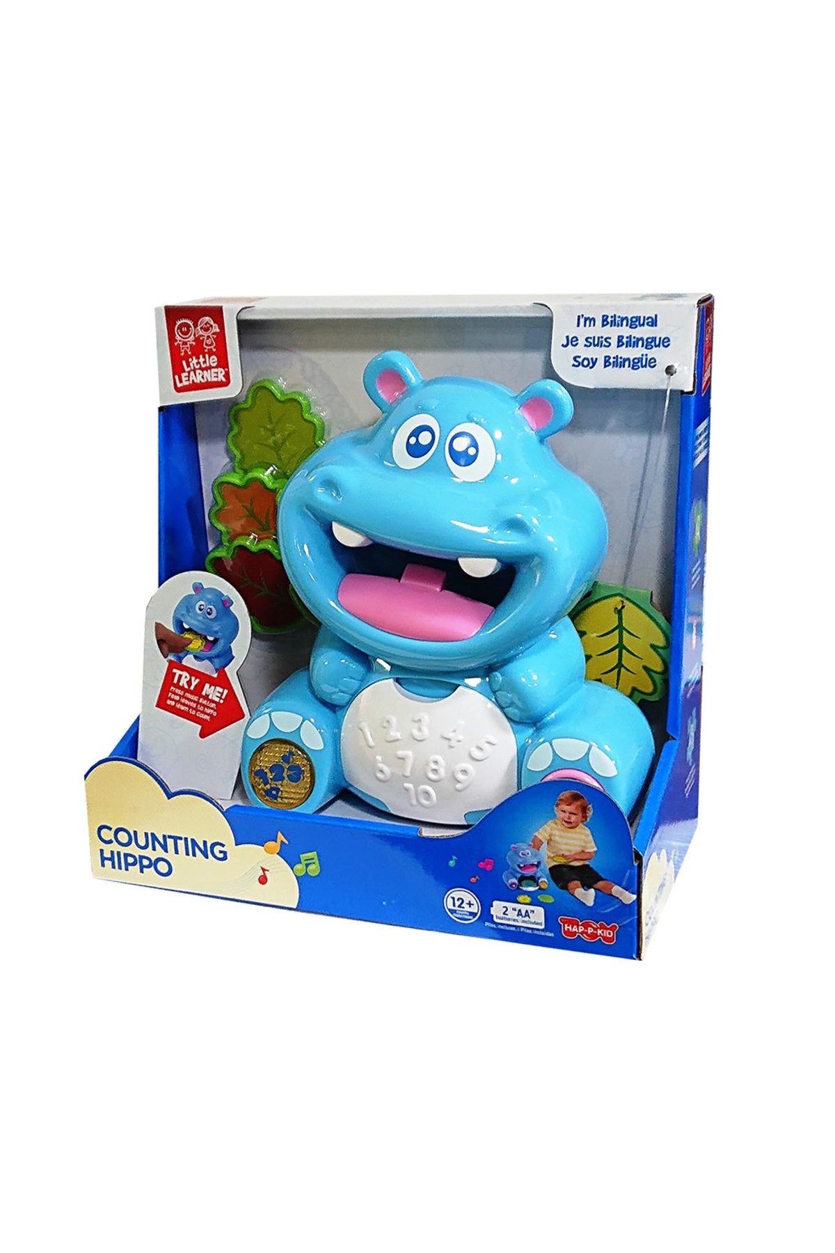 Little Learner Counting Hippo Toy - Bilingual