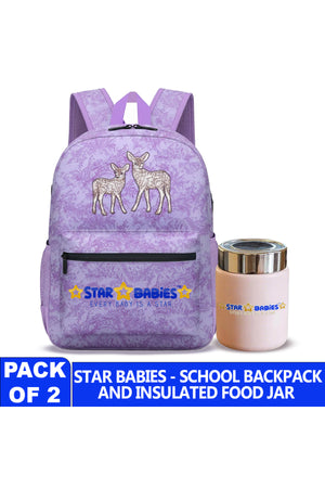 Star Babies - Kids backpack with  mini flask combo