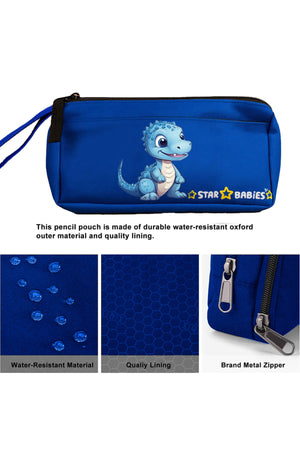 Star Babies - Double Zipper Pencil Case - Dino