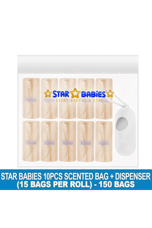 Star Babies - Scented Bag 150pcs w/ Dispenser - Ivory