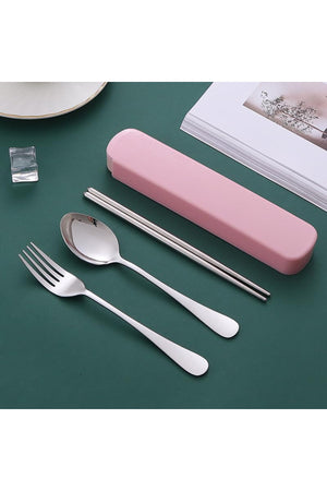 Star Babies Insulated Lunch bag, Sandwich Cutter, fork and spoon set- Pink