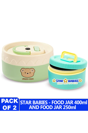 Star Babies - Stainless Steel Mnii lunch box/ food jar combo for food/soup /salad