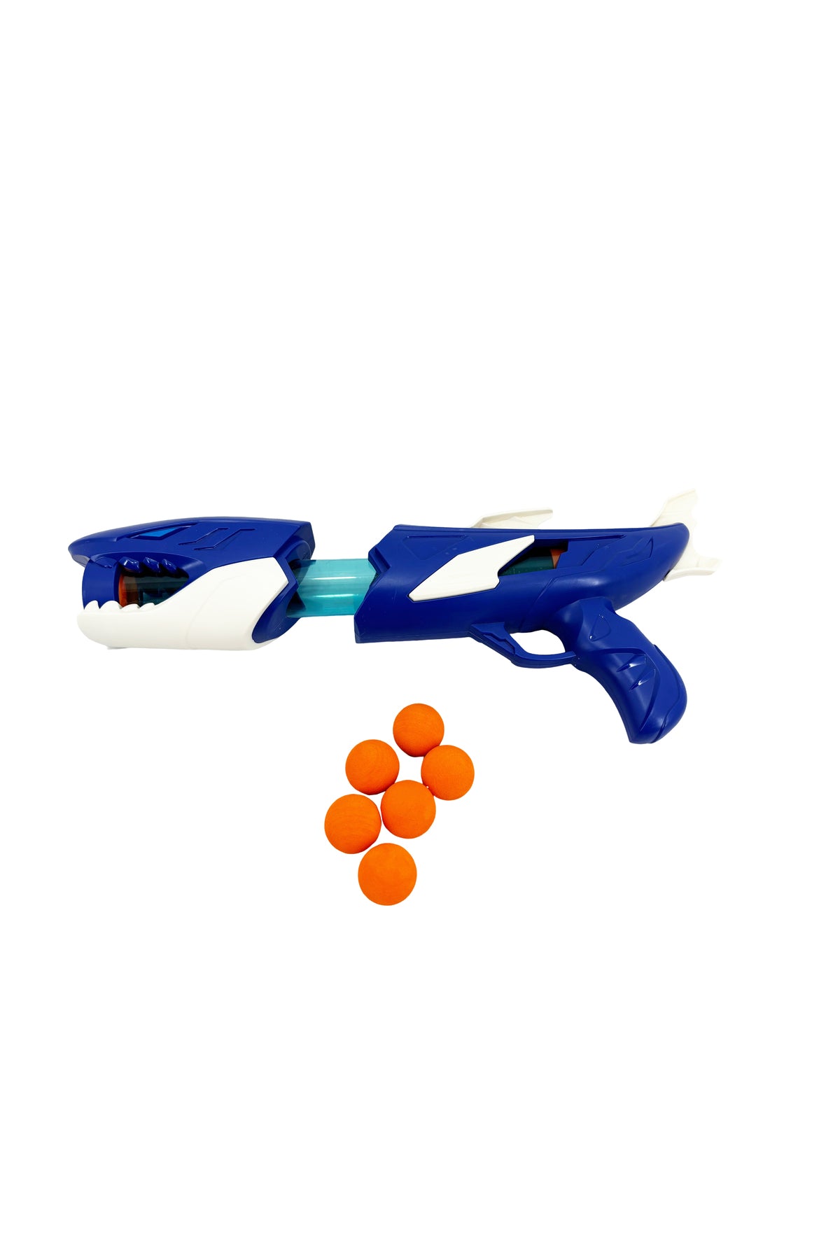 Galaxy Shark Popper Catapult Gun for Kids, Shark-Themed Ball Shooter with Soft Foam Balls, Long Range Shooting Toy Up to 25 Feet, Outdoor Action Play Set for Boys and Girls Age 6+