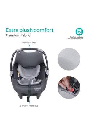 MOON Neubo Baby Carrier/Car Seat -  Grey