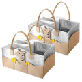 Star Babies - Caddy Diaper Bag Organizer - Zebra - Khaki - Pack Of 2
