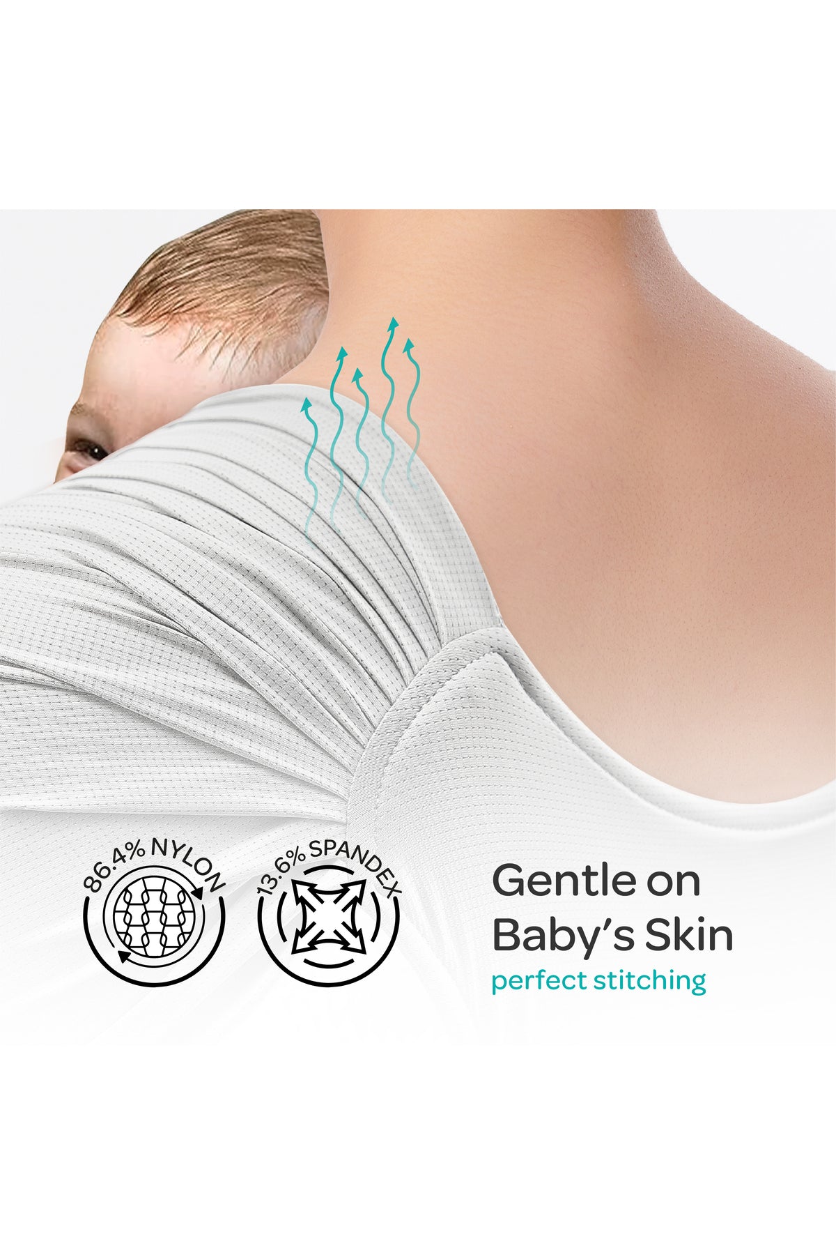 MOON KaryGo Baby Sling Carrier-Mid Grey