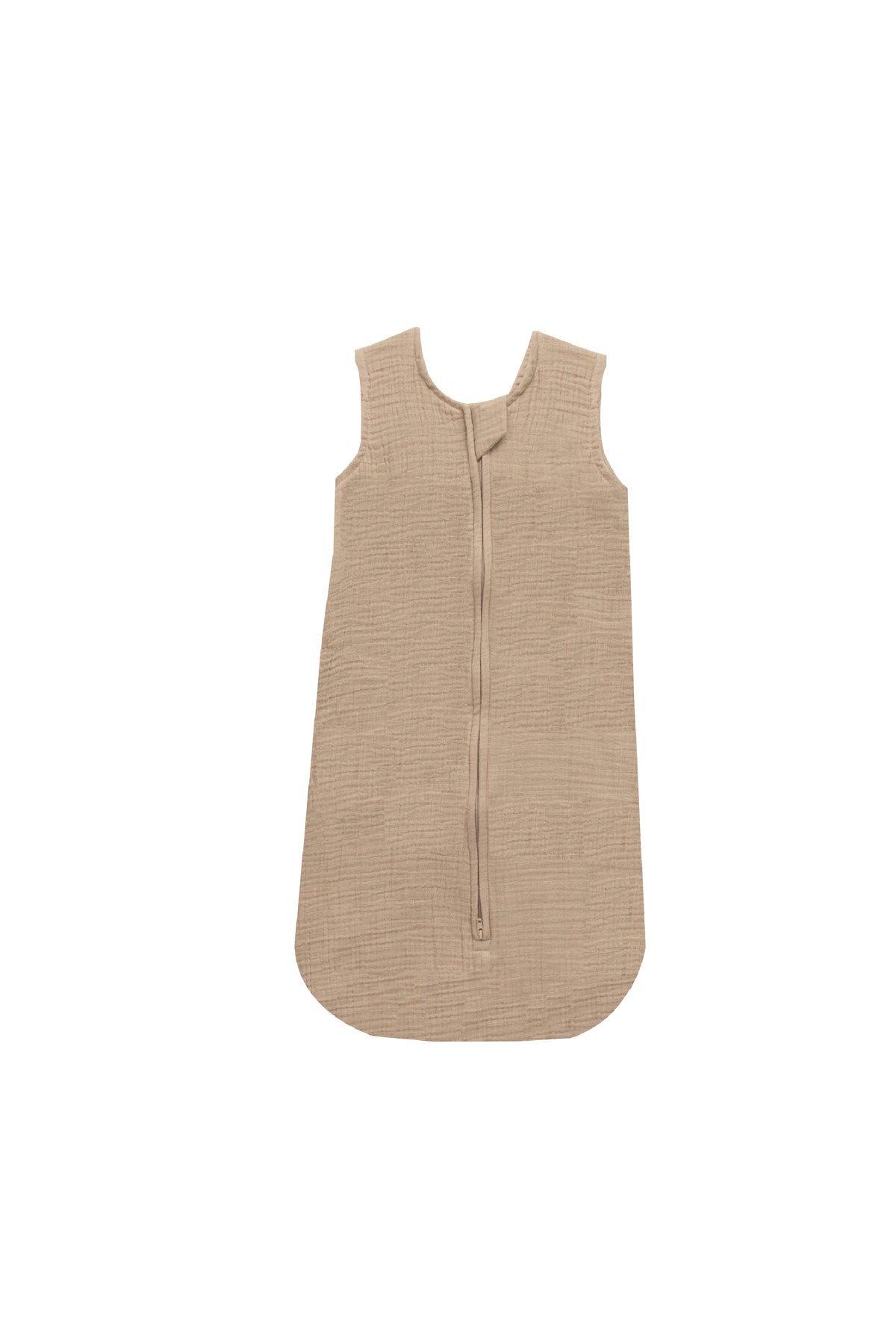MOON Organic Crinkle Muslin Sleep sack  1 Tog (0-6 Months )-Brown