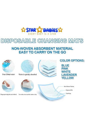 Star Babies - Disposable Changing Mats - White - 45x60 cm - 360 Pcs