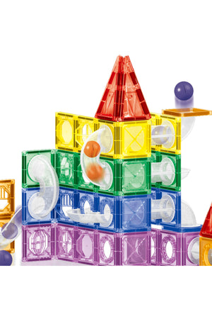 Kikibebe Colored Window Magnet Blocks – 123 Pieces – Multicolor