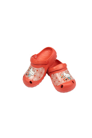 Hello Kitty Kids Clogs With Comfortable Fit And Fun Design Lightweight & Comfortable Slip-On Sandals – Red