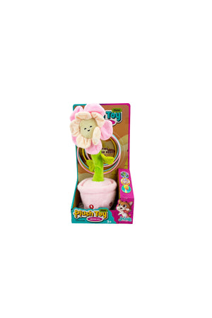 Galaxy Pinky Toy Musical Swing Flower for Kids, Ring Toss Interactive Flower Toy with Light and Music, Dancing Recording Flower Playset for Toddlers Boys and Girls